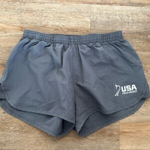 USA Field Hockey Gray Athletic Shorts